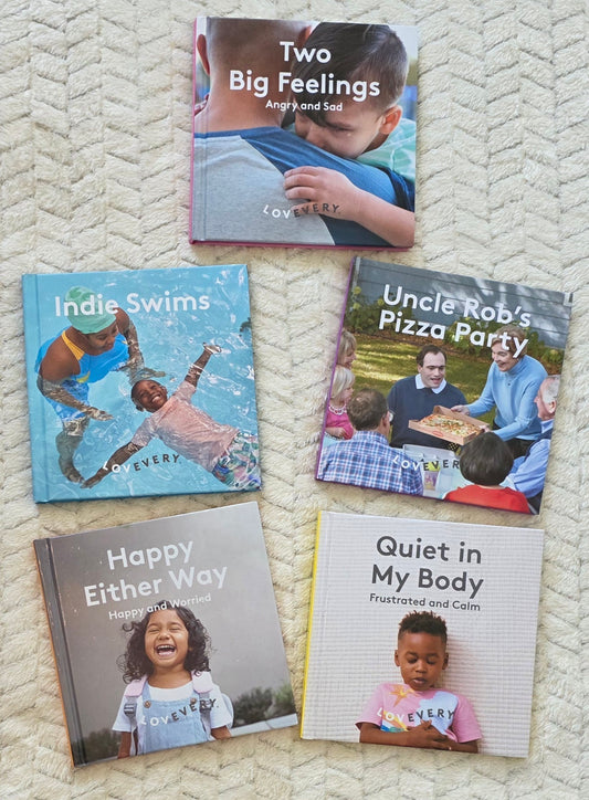 #190 Lovevery Preschool Book Bundle (ages 3+). 5 books in total.