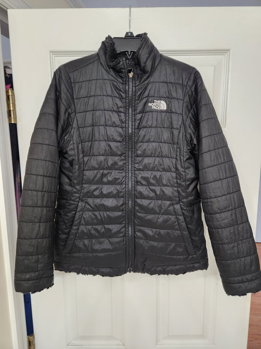 #167 The North Face Size 14/16 Reversible Mossbud Swirl Jacket