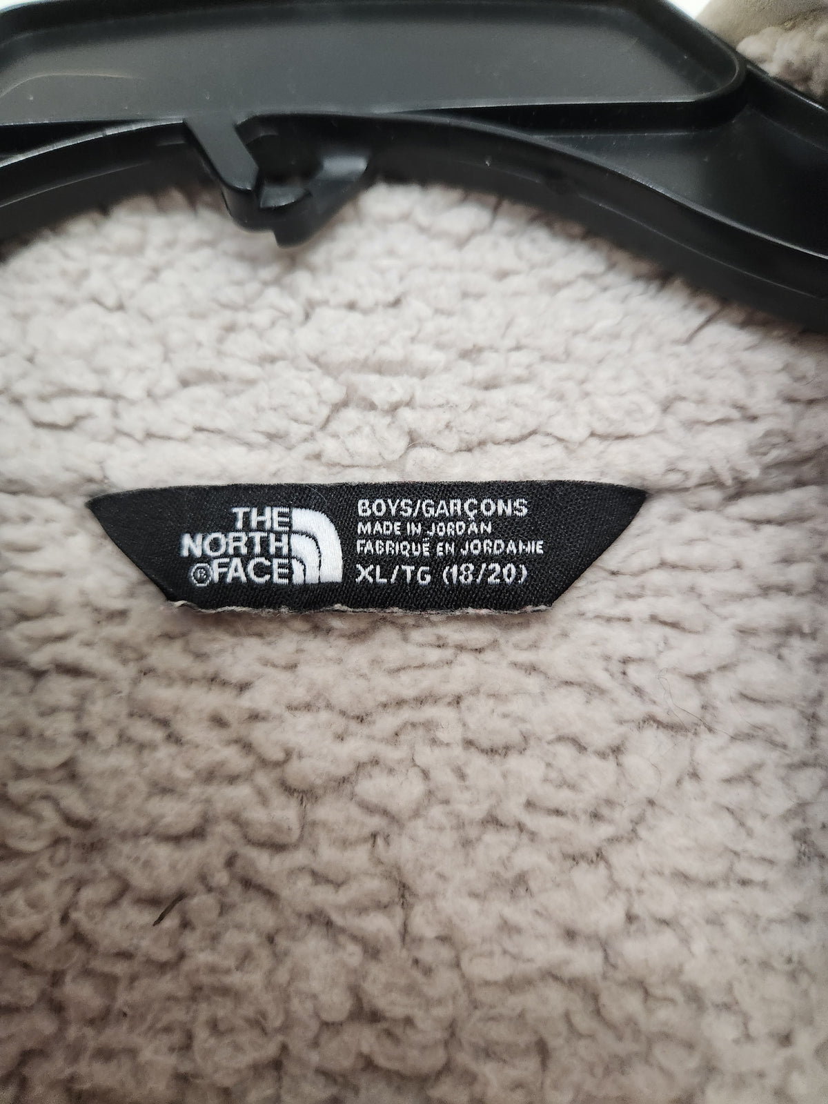 #167 The North Face Boys 18/20 Fuzzy Fleece Zip Up Jacket
