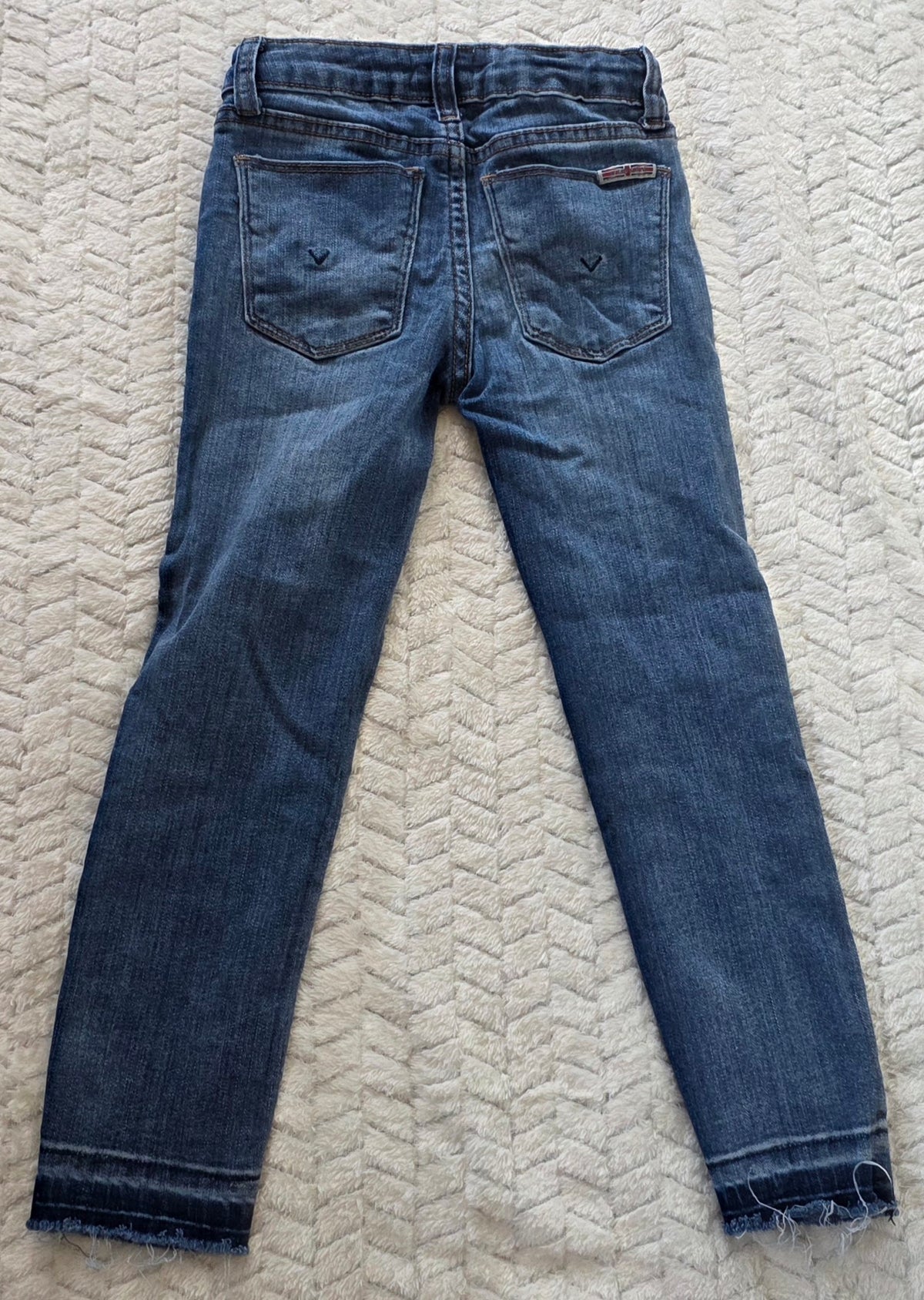 #190 Girls 7 Hudson Floral Jeans