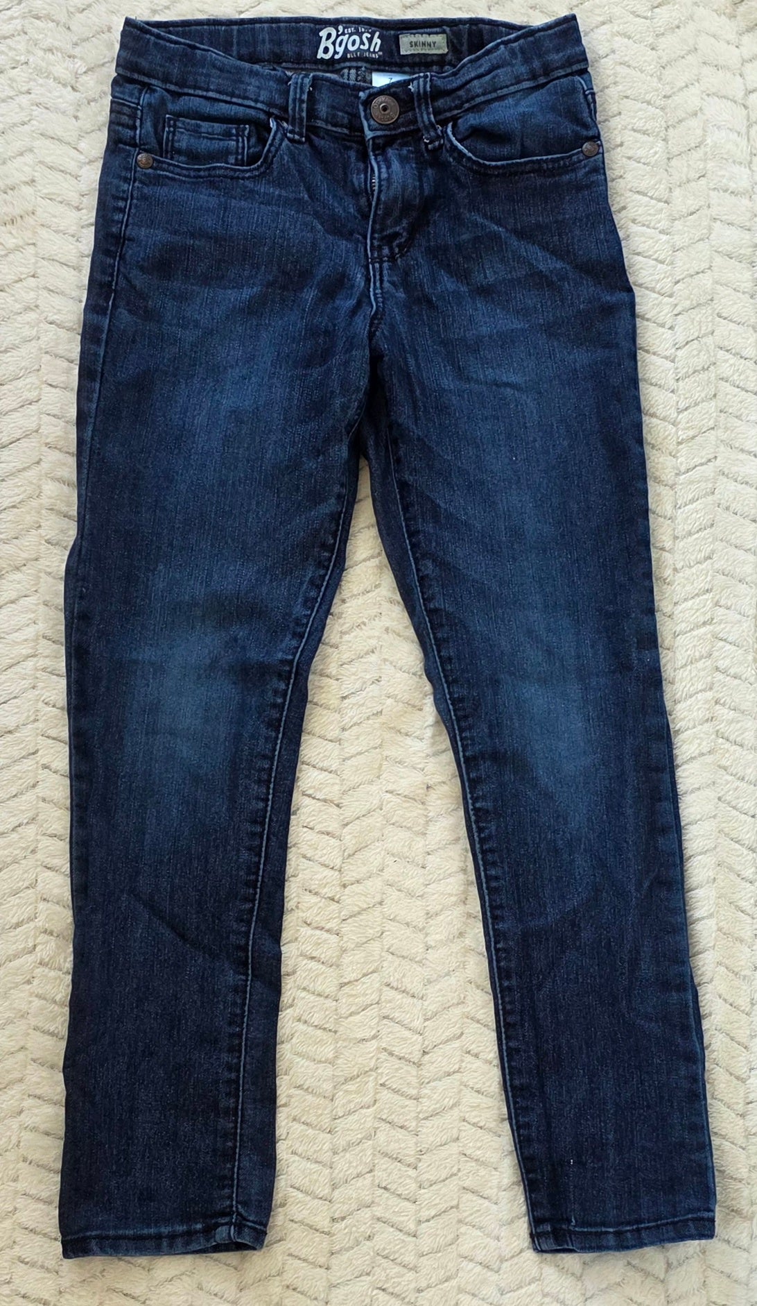 #190 Girls 7 B'Gosh Blue Skinny Jeans