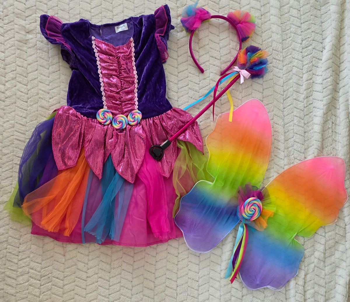 #190 Girls 3–4T Spirit Rainbow Fairy Costume