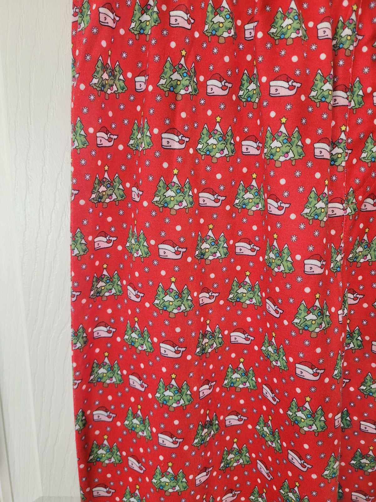 #164 Vineyard Vines Red Christmas Pajama Bottoms Girls 14-16
