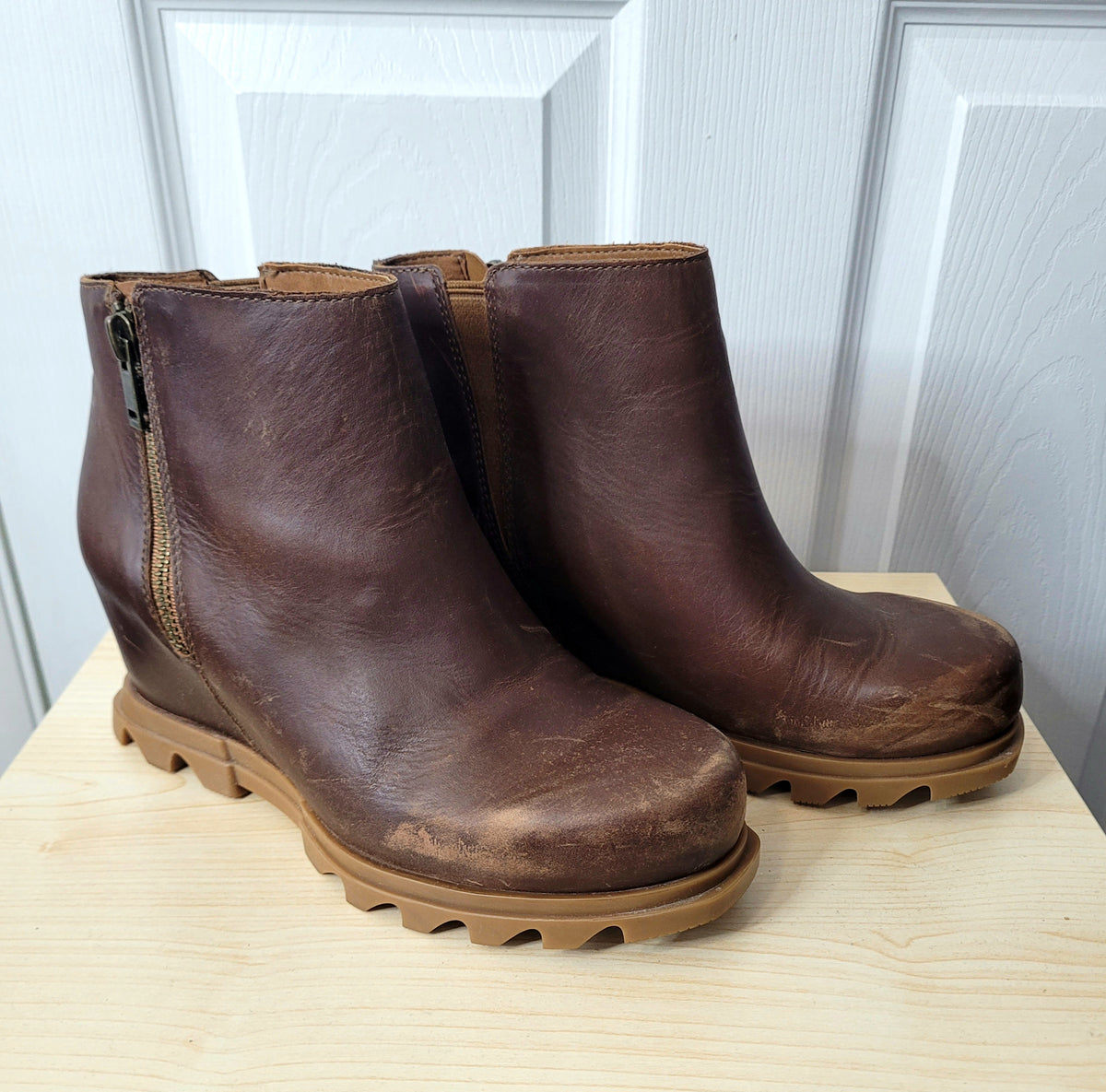 #164 Sorel Joan of Arctic Wedge Boot Women 8.5