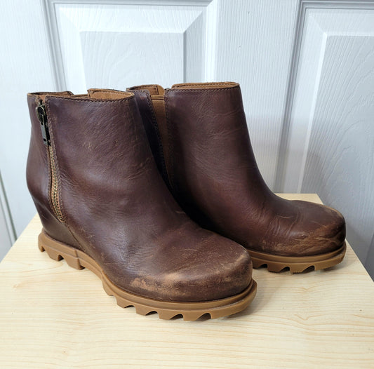 #164 Sorel Joan of Arctic Wedge Boot Women 8.5