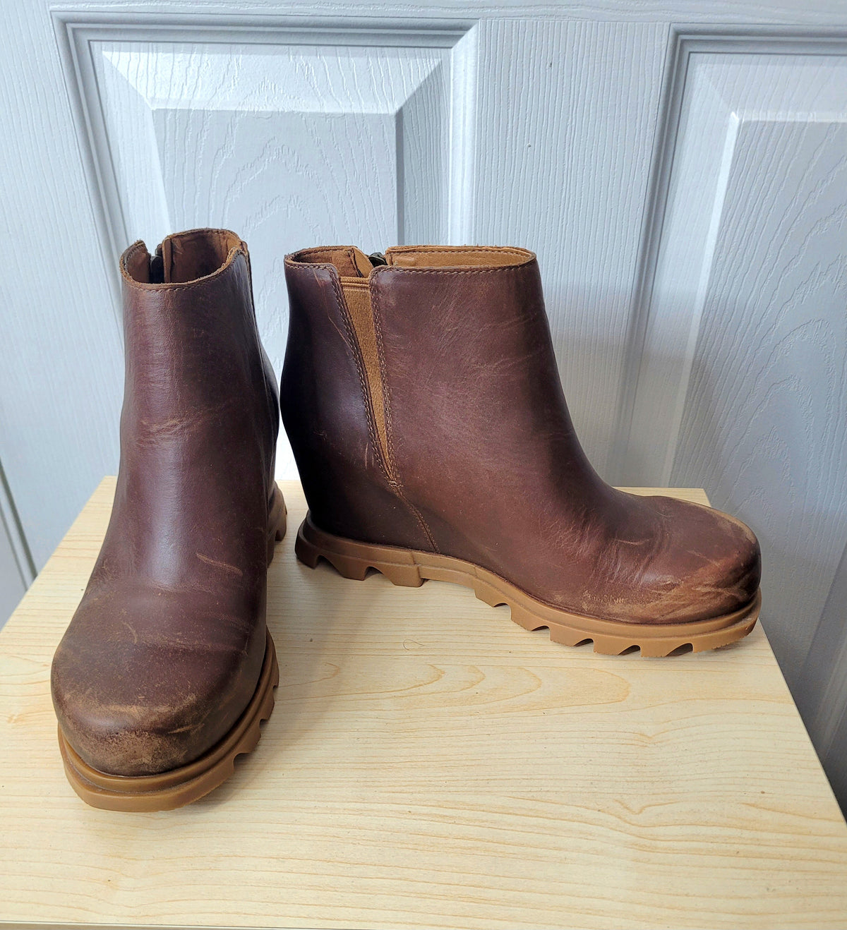 #164 Sorel Joan of Arctic Wedge Boot Women 8.5