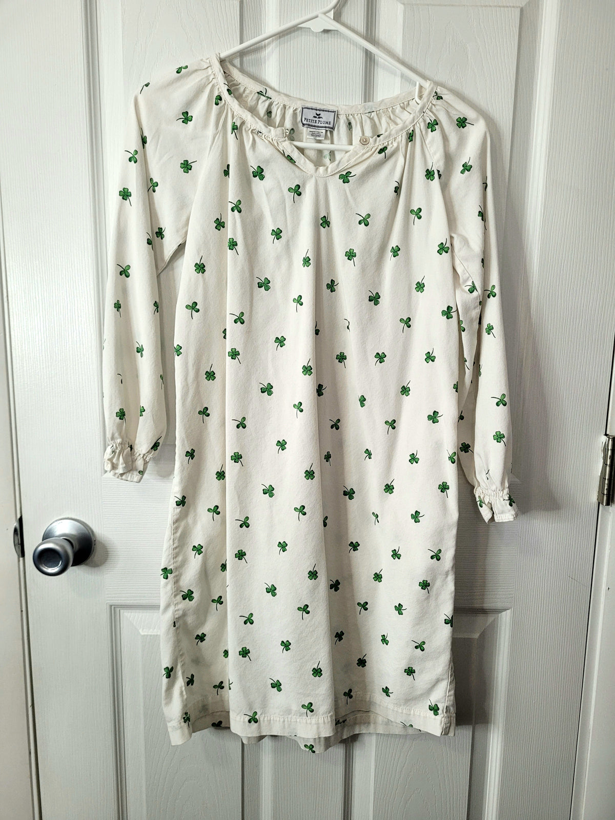 #164 Petite Plume Shamrock Nightgown Girls 10