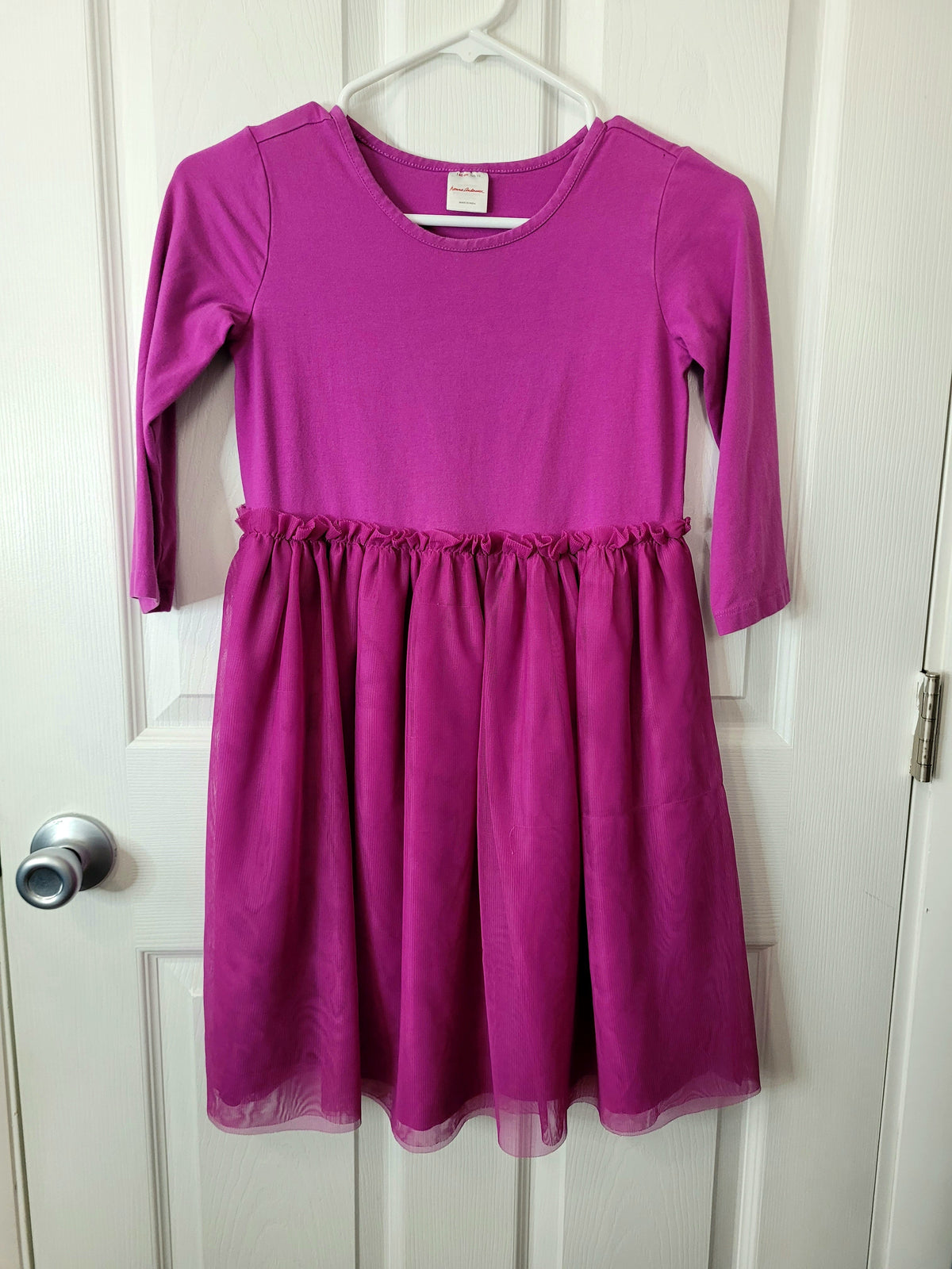#164 Hanna Andersson Fuschia Tulle Dress Girls 140/10