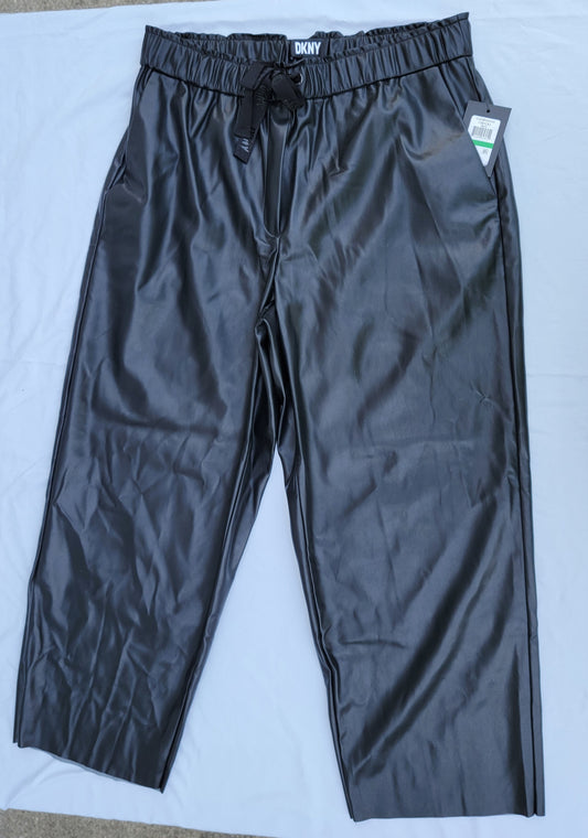 Seller #18 NEW DKNY Women's Faux Leather Pants Size Large L