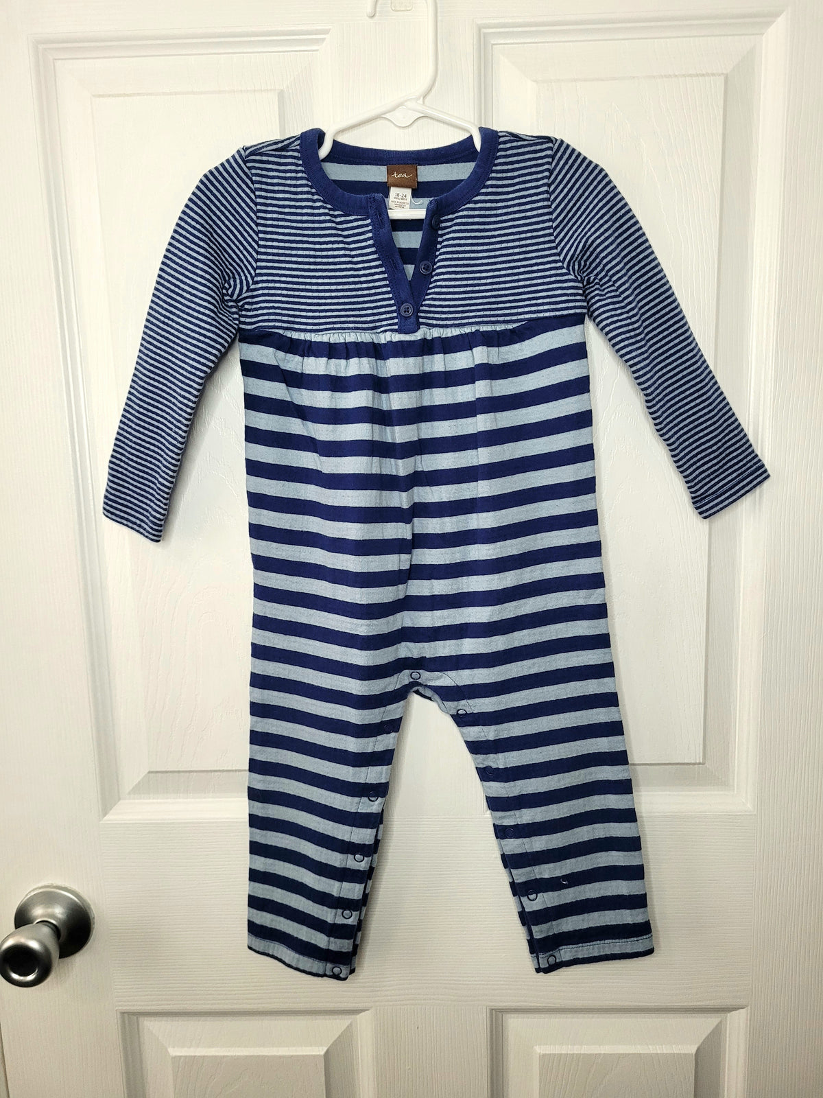 #164 Tea Collection Striped Romper Gender Neutral 18-24M