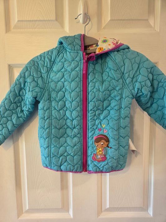 Seller 188 REDUCED girls doc mcstuffins coat size 4