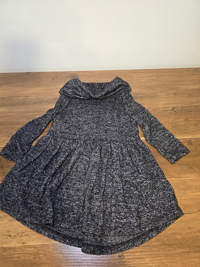#131 Old Navy soft black and gray dress sz 12-18M