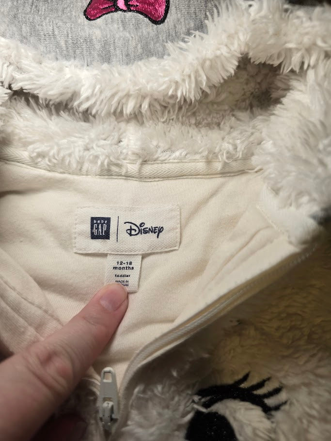 #131 Baby Gap Marie hooded sweatshirt sz 12-18M