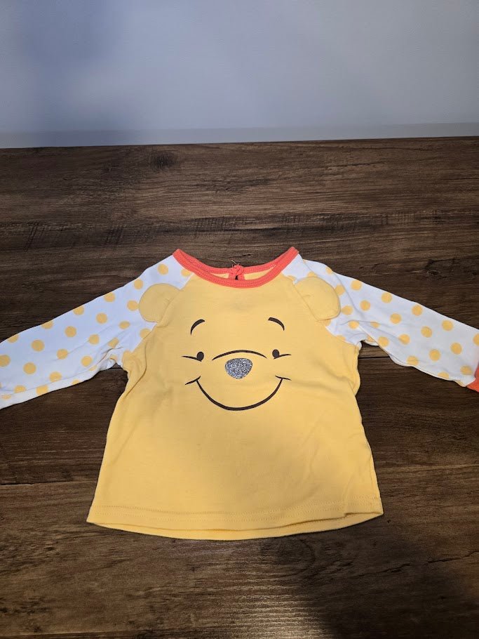 #131 Disney Baby Pooh Bear long sleeve tee sz 18M