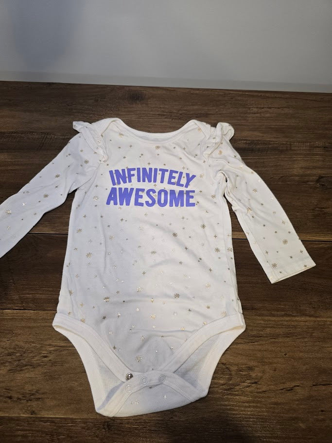 #131 Cat & Jack Awesome onesie sz 18M