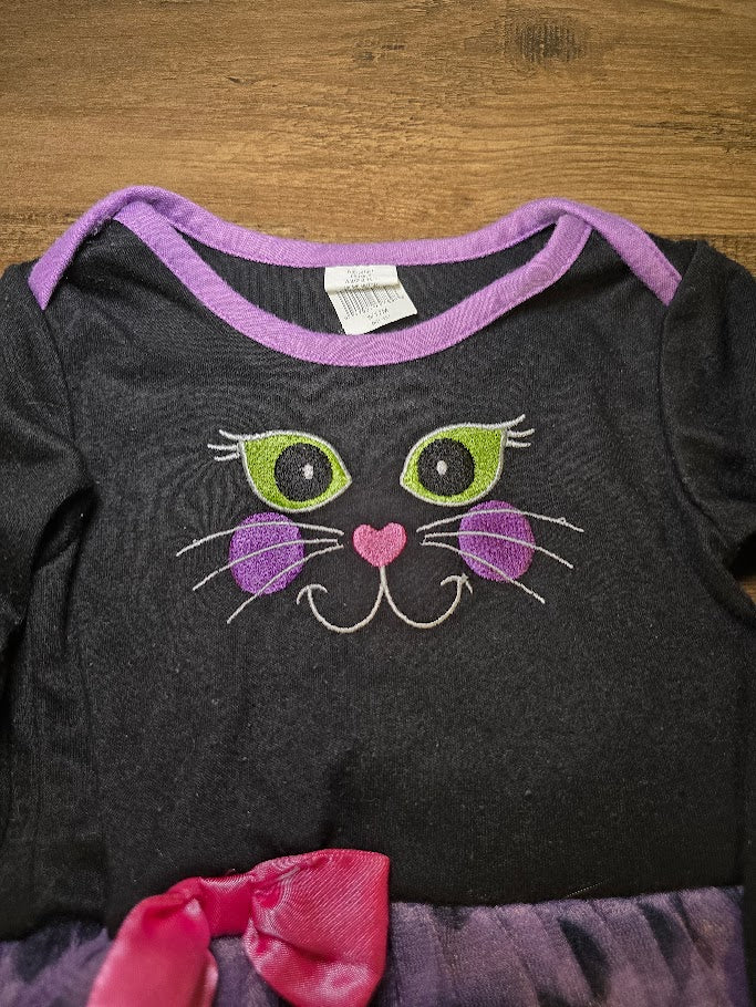 #131 Two Halloween girls onesies sz 12M
