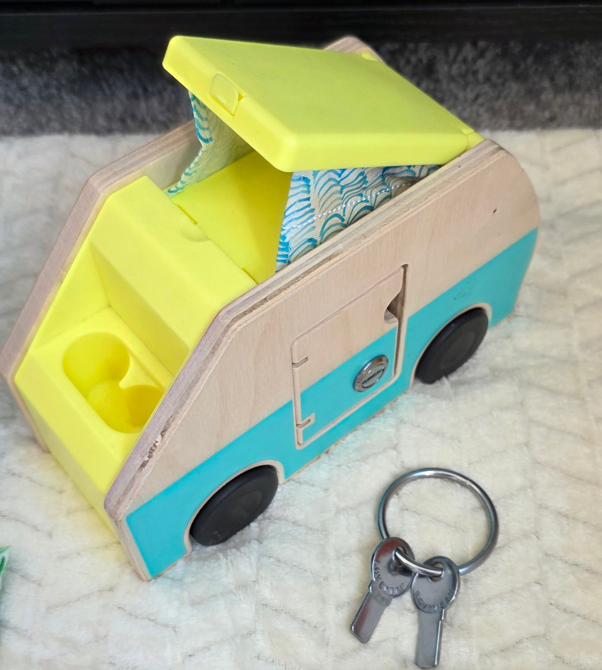 #190 Lovevery Free Spirit Play Kit – Partial Set (Camper + Adventure Set + Puzzle + Boulders)