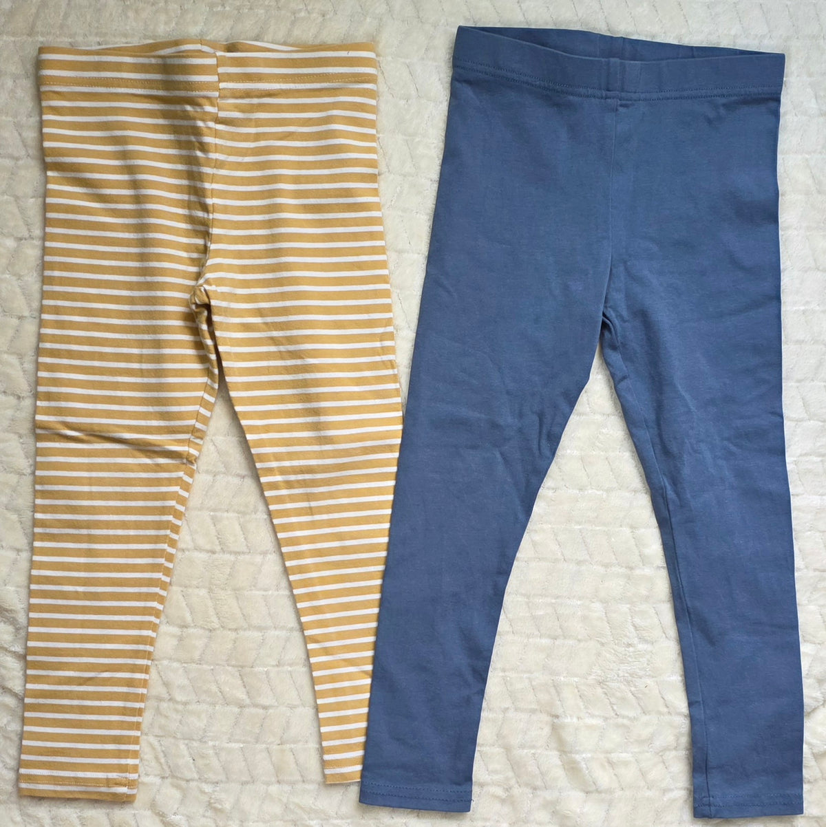 #190 Girls 3T Tahari Leggings Bundle Striped + Blue