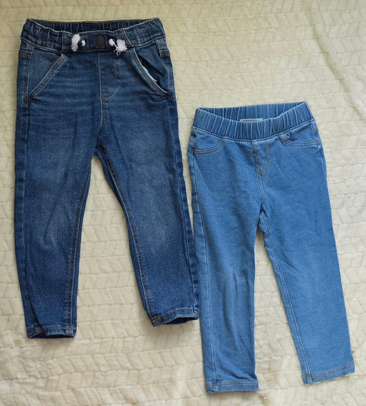 #190 Girls 2T Jeans Bundle: Little Co Denim and Cat & Jack Jeggings (2 of 2)