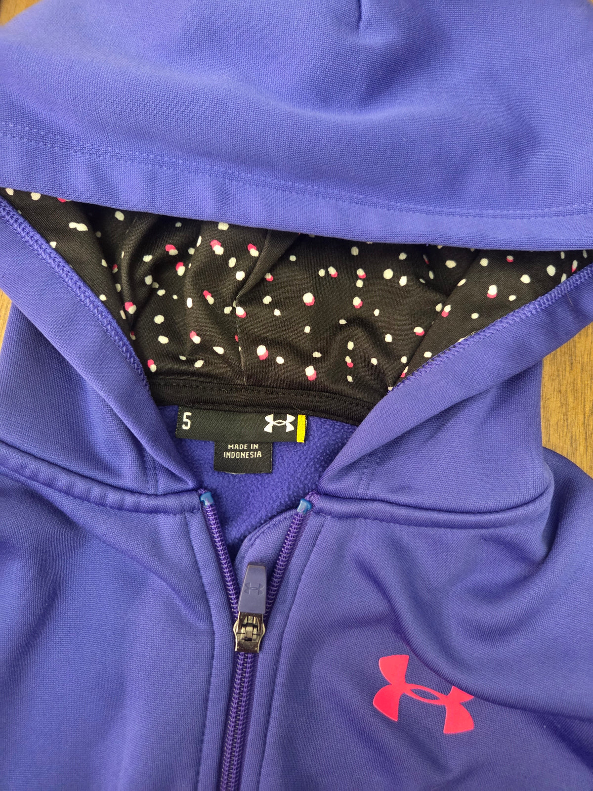 Seller 188 girls UA zip up size 5