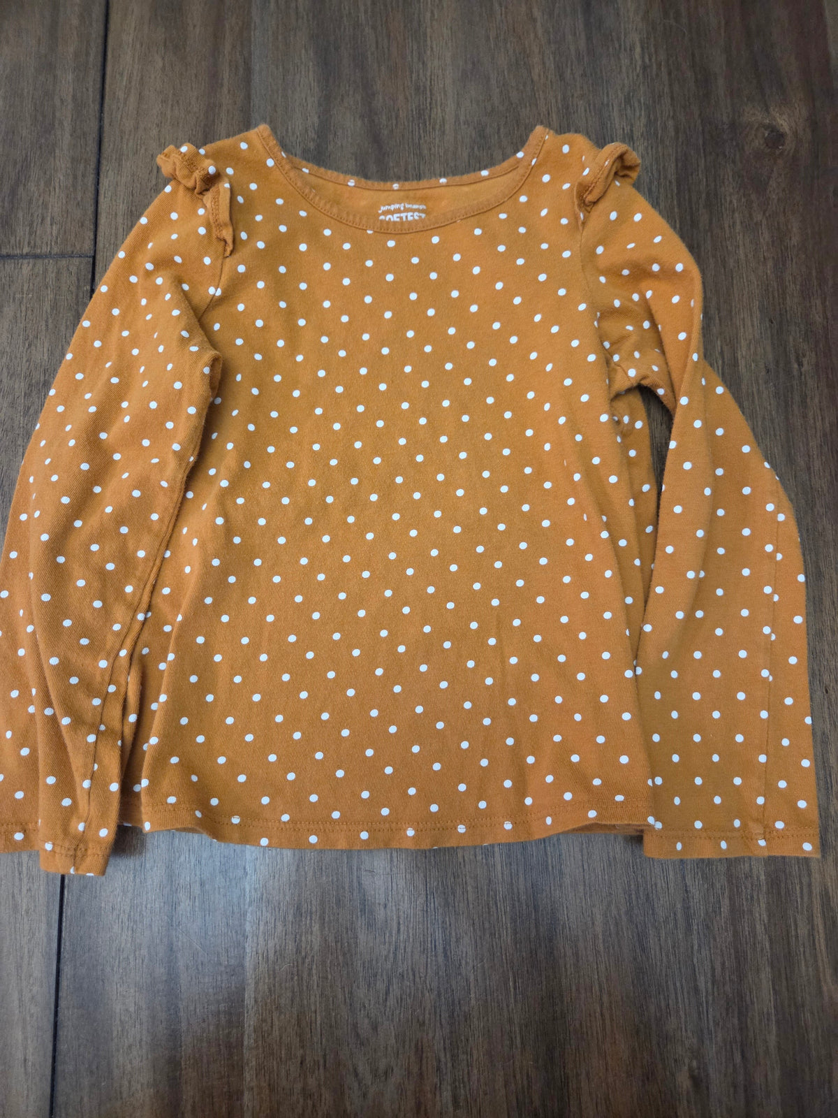 Seller 188 girls heart and polka dot top size 5