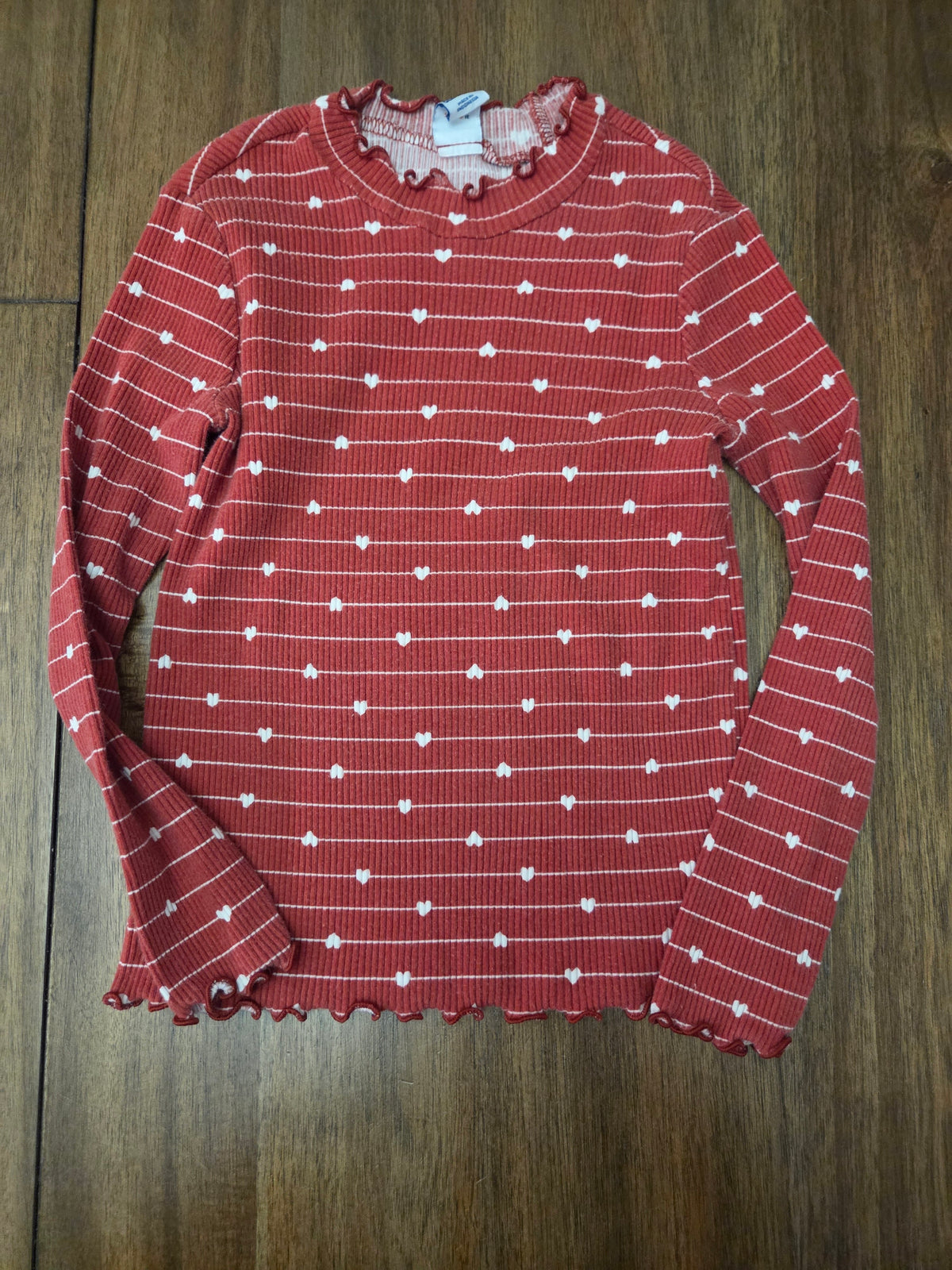 Seller 188 girls heart and polka dot top size 5