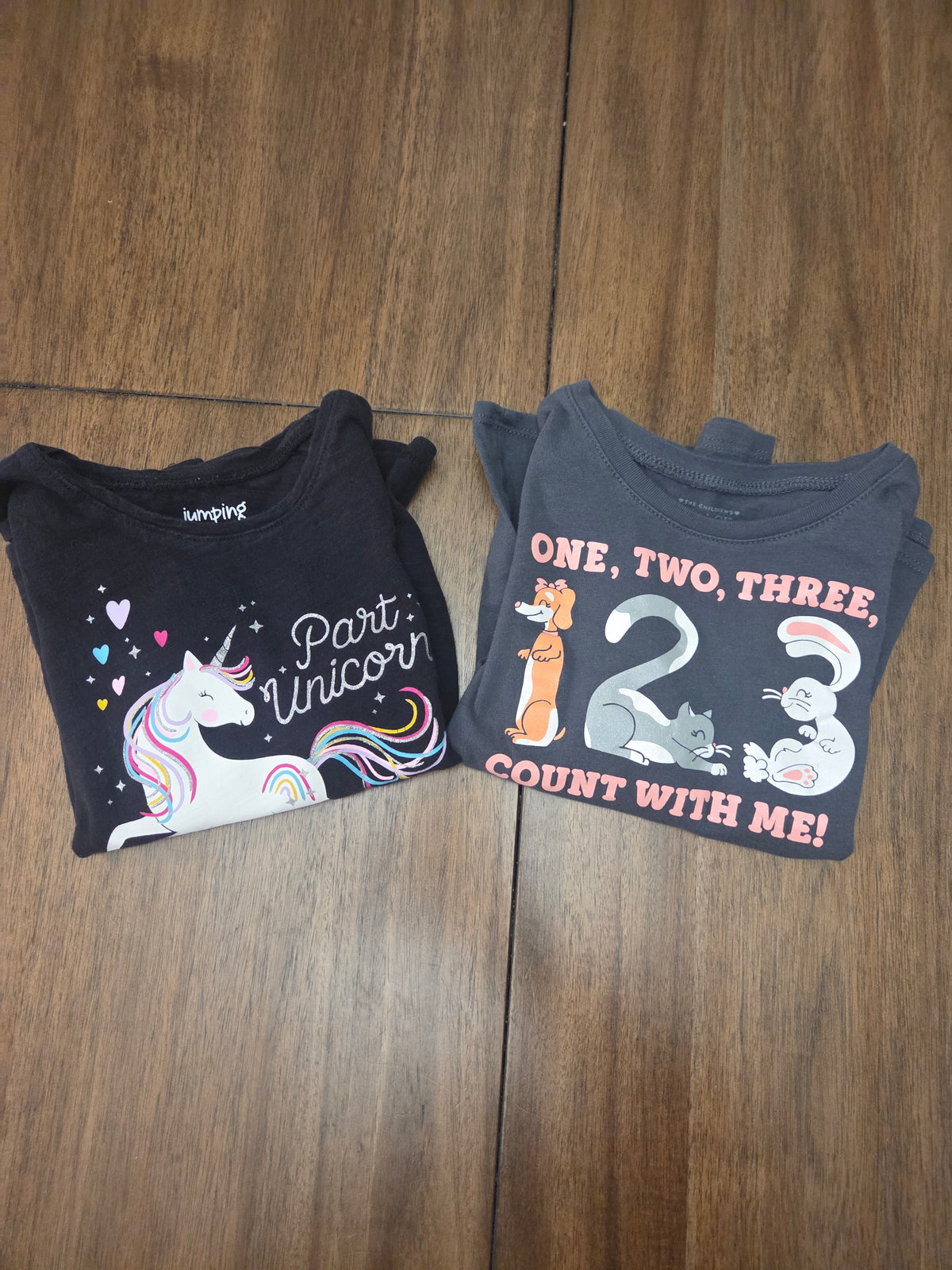 Seller 188 girls Grey and Black Shirts size 5