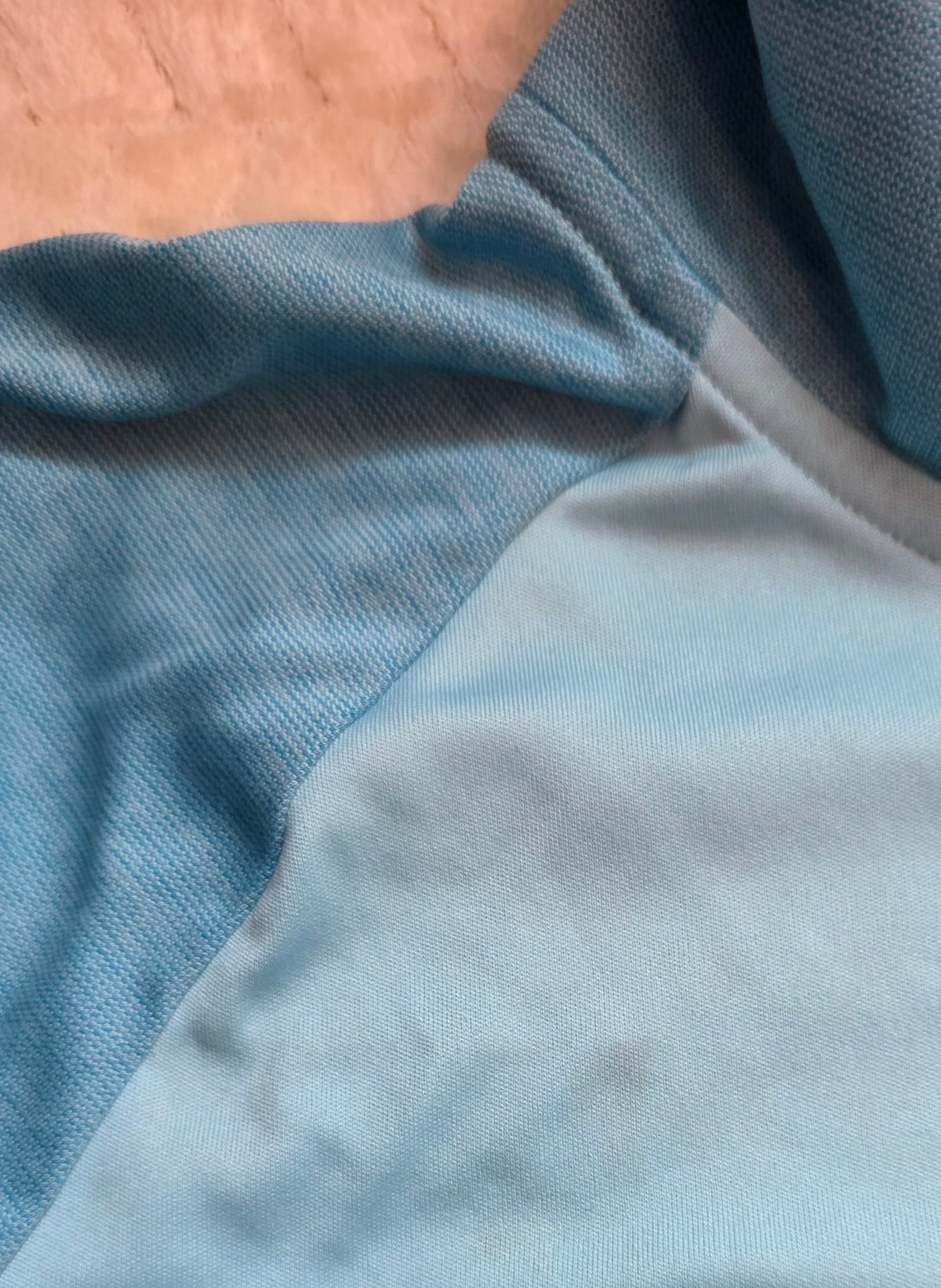 #190 Girls YLG (Large) Under Armour Quarter‑Zip Blue Pullover (Lightweight Fabric)