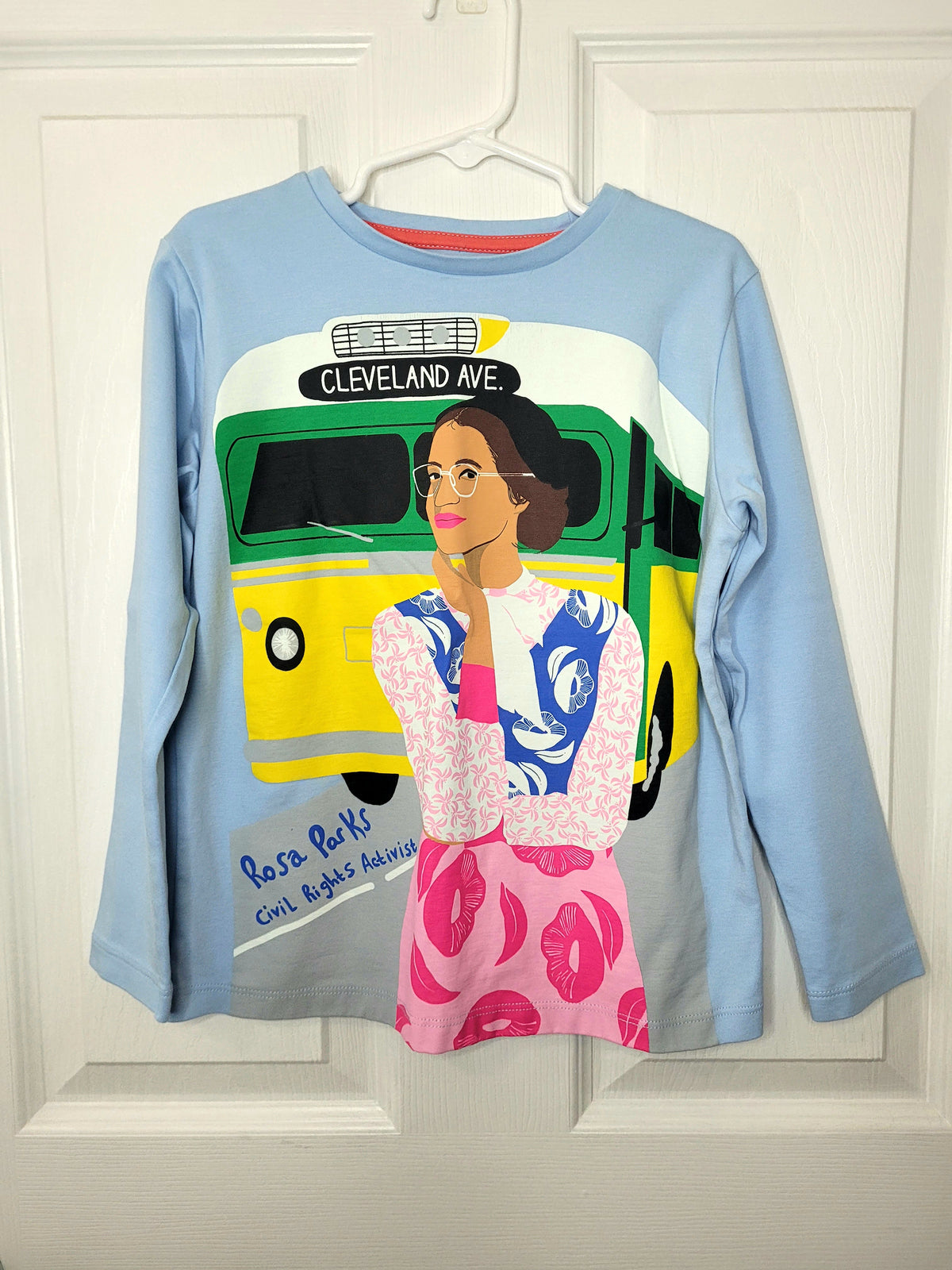 #164 NWOT Piccolina Rosa Parks Long-Sleeve Top Girl's 7