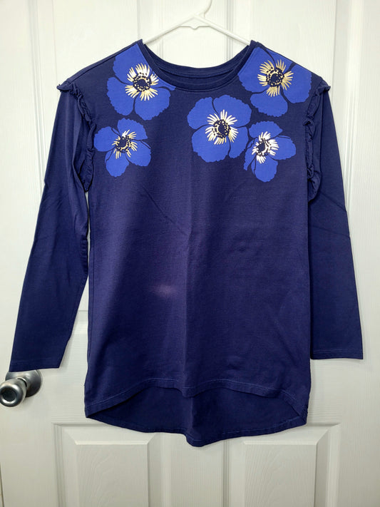 #164 Tea Collection Violets Long-Sleeve Top Girls 12