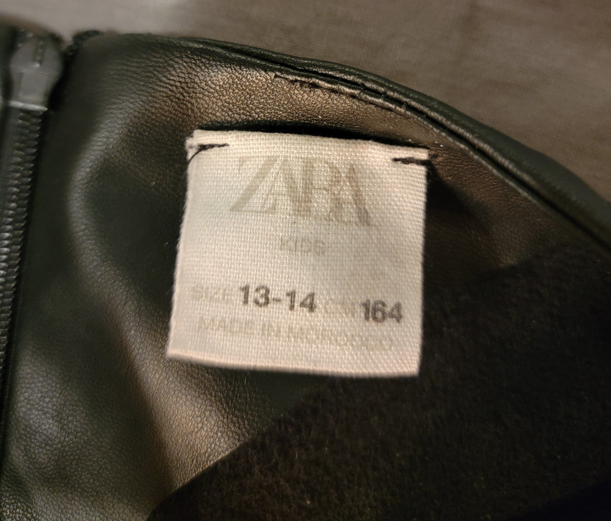 Seller #18 Girls Zara Faux Leather Dress