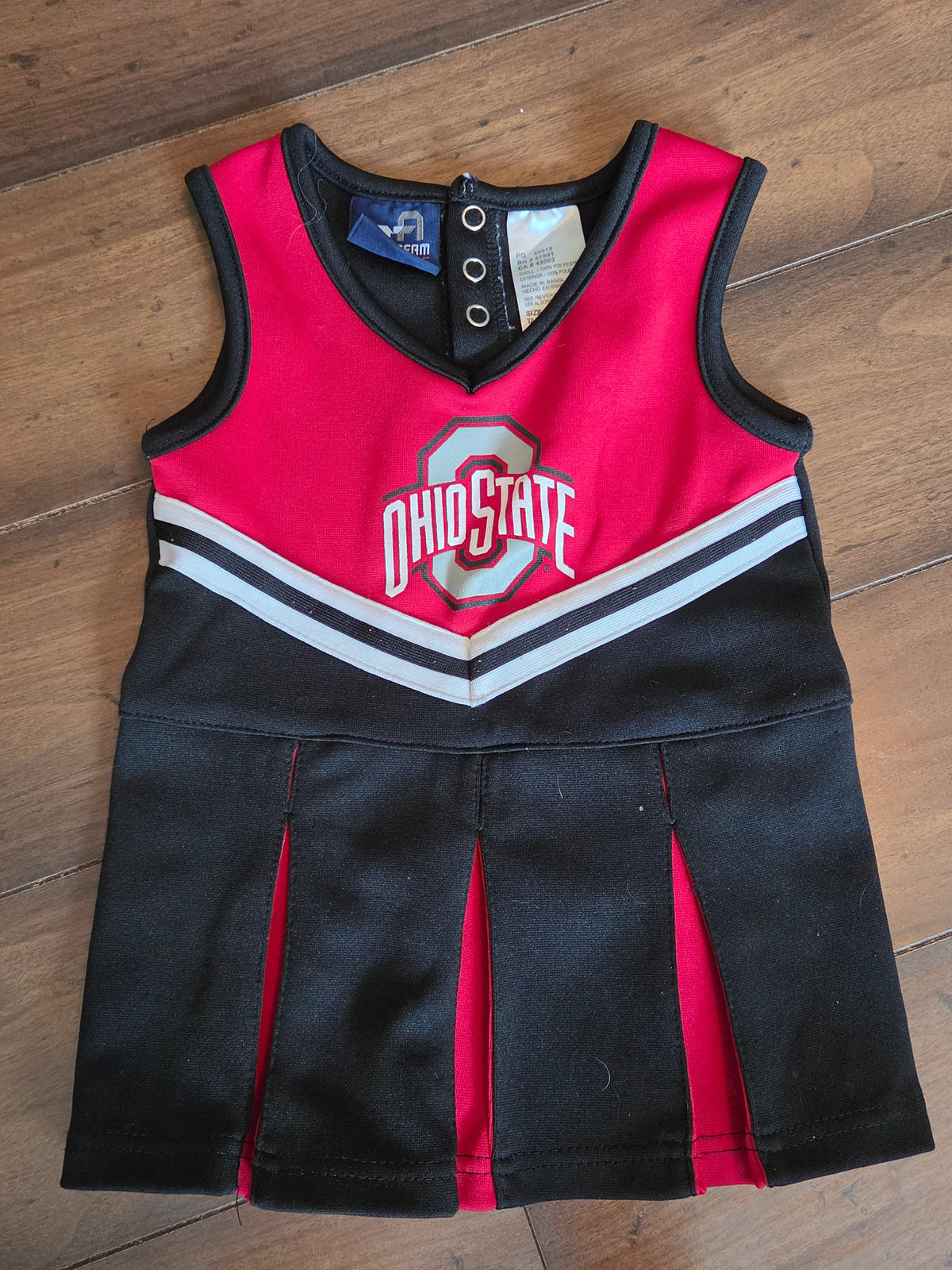 Seller #57 Toddler Ohio State cheerleading outfit 2t