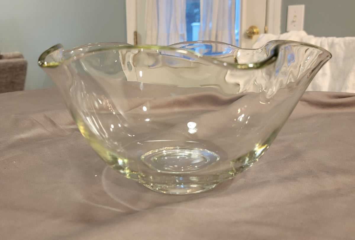 Seller #18 Tulip Rimmed Glass Bowl