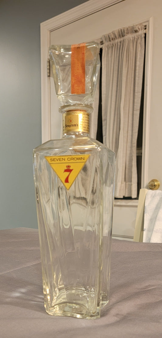 Seller #18 Seagram's Seven Crown Bottle with Original Labels