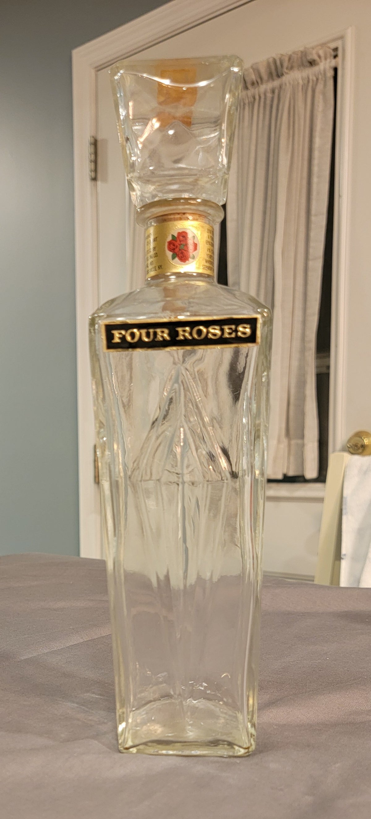 Seller #18 Four Roses Whiskey Decanter