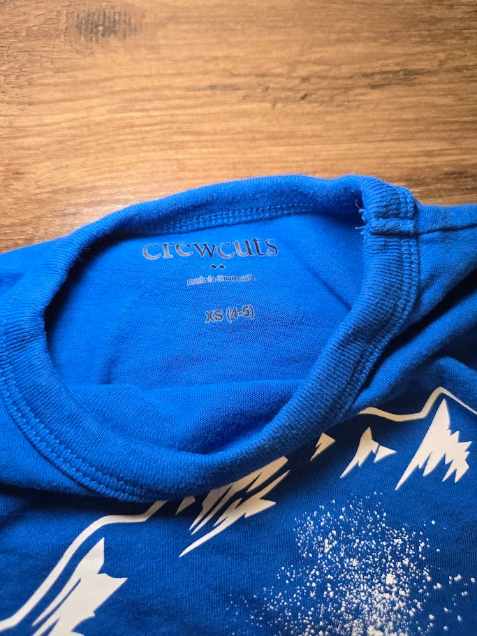 #131 J Crew Cuts boys long sleeve snow boarding shirt sz 4-5