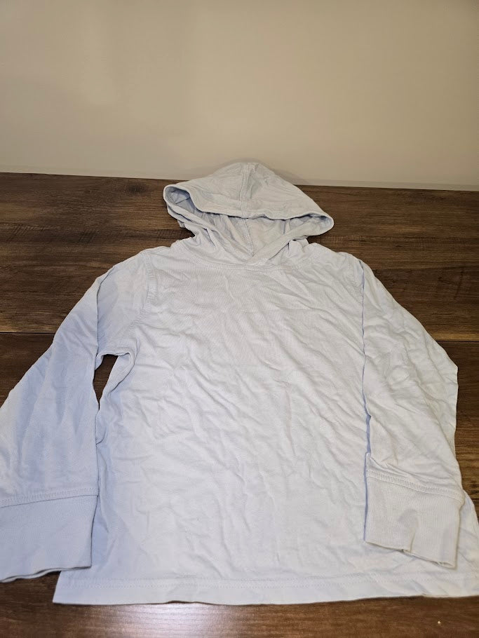 #131 J Crew Cuts light blue hooded long sleeve shirt sz 4 - 5