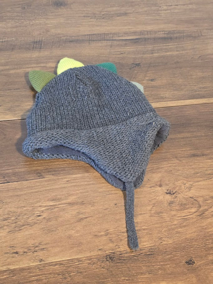 #131 Winter Dino hat sz 2T - 5T