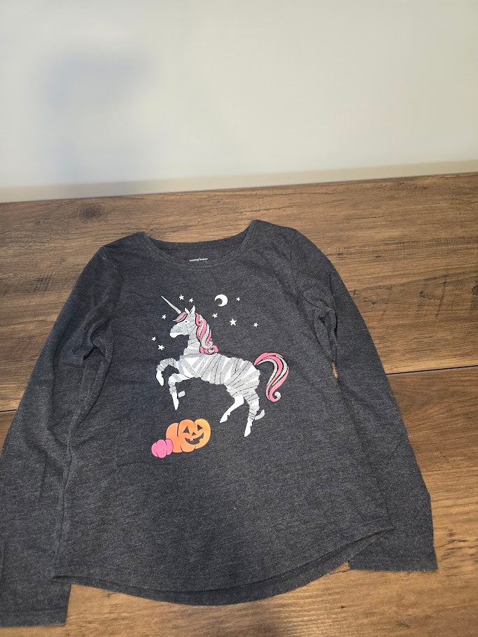 #131 Jumping Beans soft cotton mummy unicorn long sleeve shirt sz 6