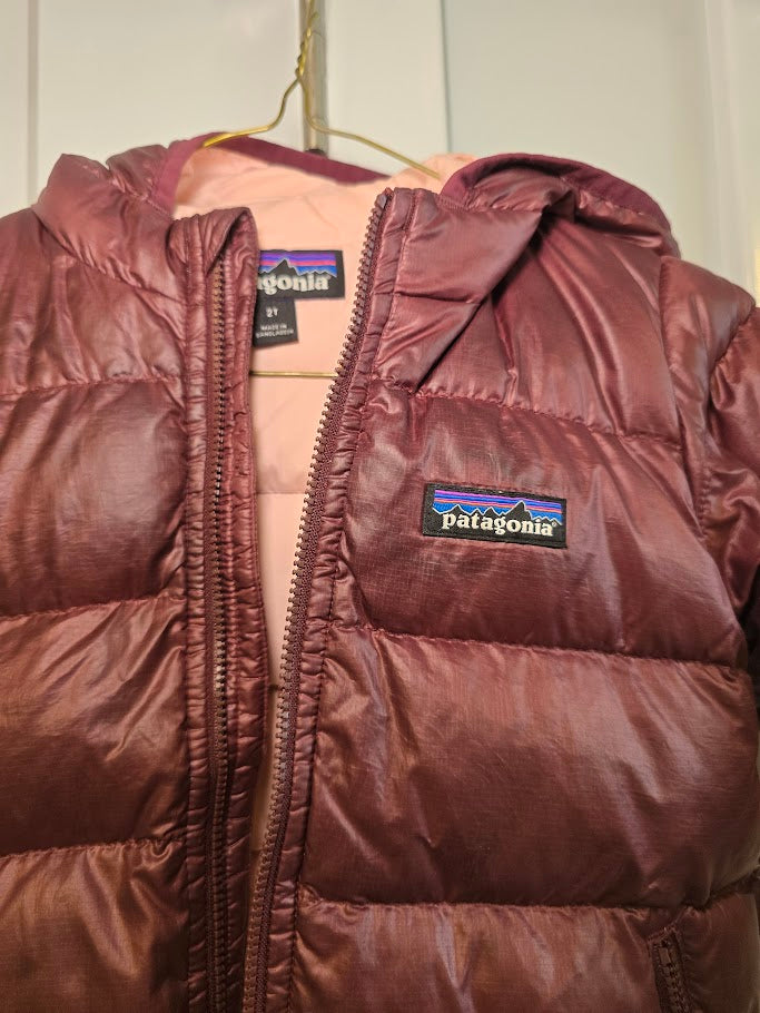 #131 Patagonia Hi-Loft Down Sweater Hoody winter jacket