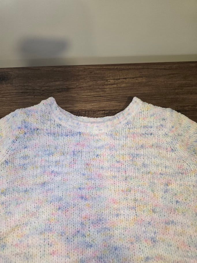 #131 Carter's girls boucle multi-colored sweater sz 5