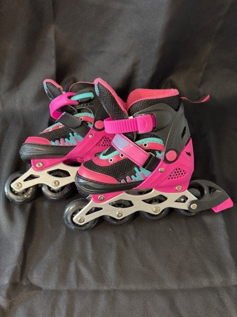 REDUCED #141 Rugged Racers Kids Adjustable Roller Blades VGUC size 13-3 JS