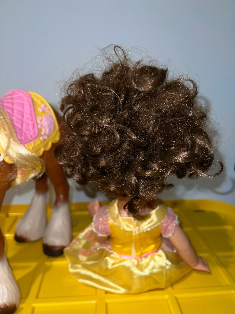 Seller #76 - Disney Beauty & The Beast Belle W/ Horse - Toddler Doll