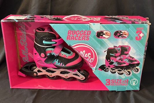 REDUCED #141 Rugged Racers Kids Adjustable Roller Blades NIB size 13-3 JS