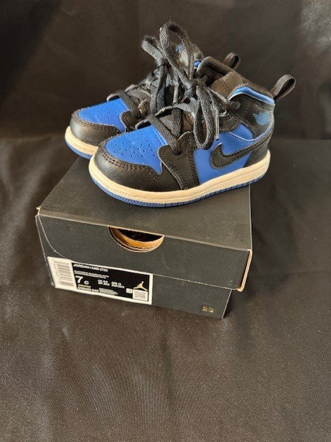 REDUCED #141 Nike Jordan 1 Mid Toddler GUC size 7 JS