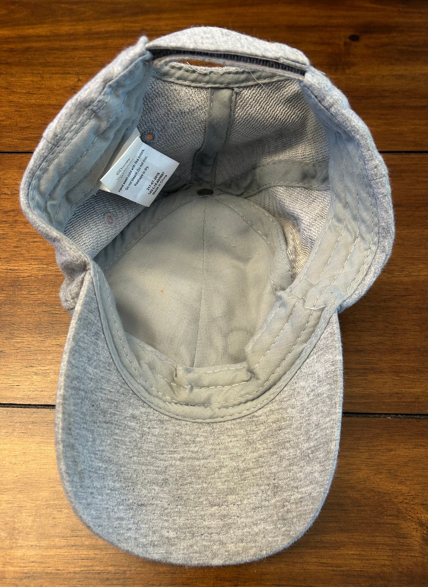 Seller #210 Disney Boys Toddler Gray Mickey Mouse Embroidered Baseball Hat