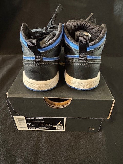 REDUCED #141 Nike Jordan 1 Mid Toddler GUC size 7 JS