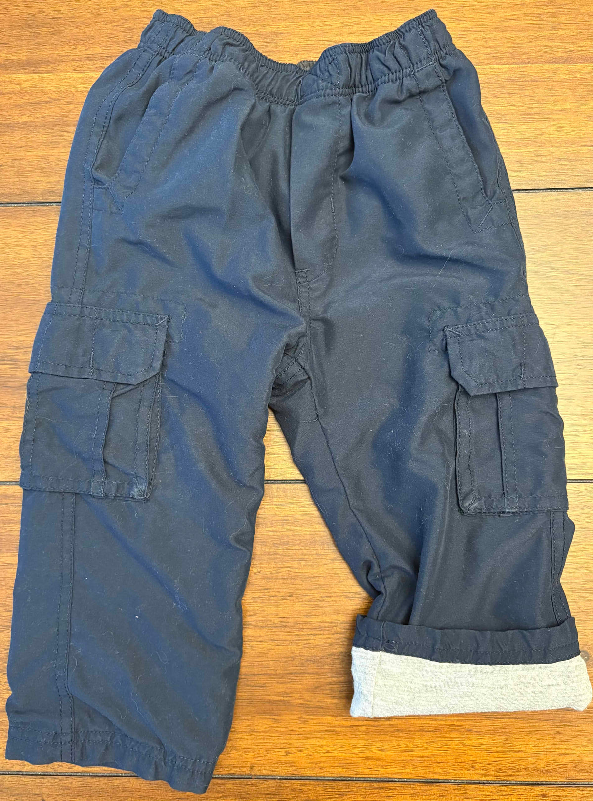 #197 Did Too Boys	Size 18M Navy Lined Cargo Pants