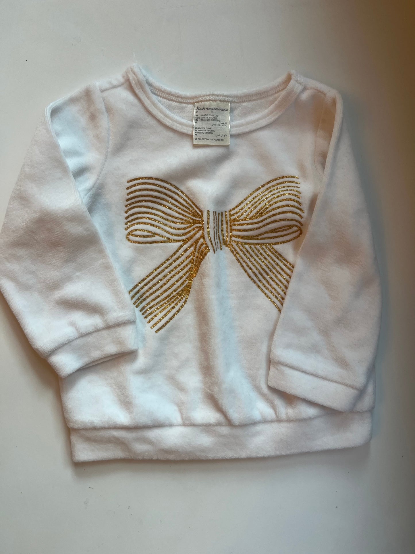 Seller #20 holiday crew neck, 12 mo