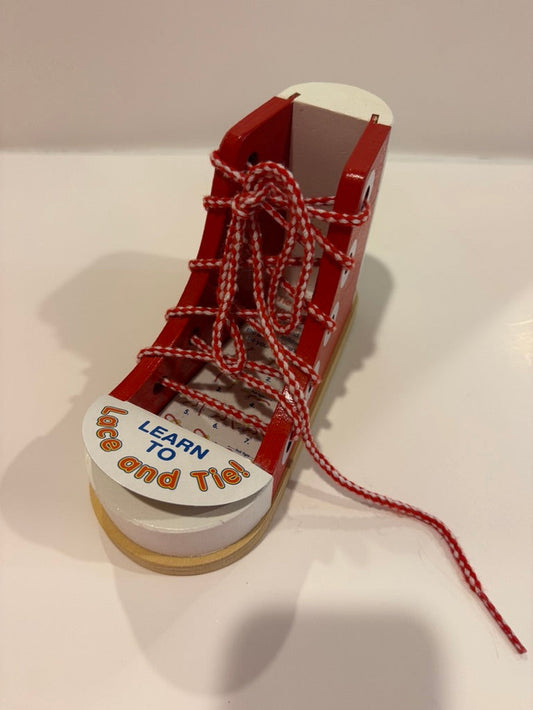 179 "Reduced" Learn to Lace & Tie Shoe Toy